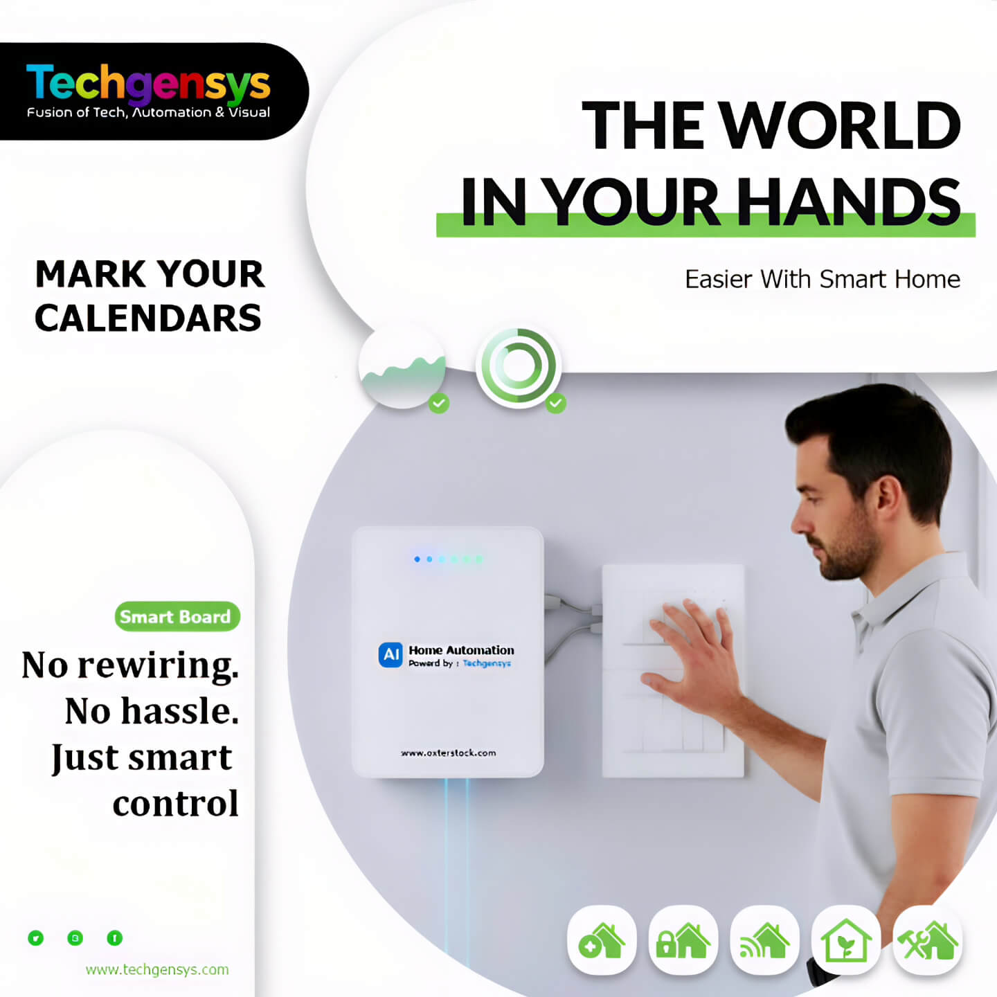 Smart Automation Switch Boards by Techgensys Software Development Company