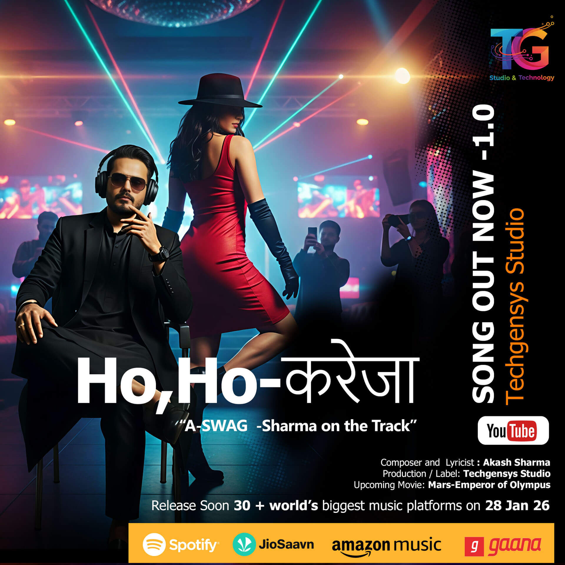 Ho Ho Kreja ( Official ) | Bollywood Song | A-SWAG Akash Sharma | Techgensys Studio